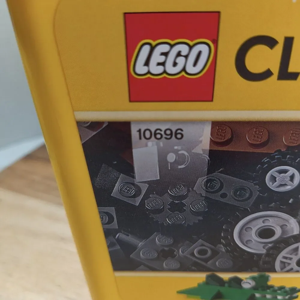 LEGO Storage Brick Container Yellow 8 Stud Hard Plastic LEGOS 6 inch lot of 3